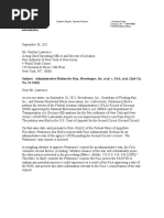 FAA Letter - Administrative Stay Request