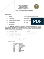 Basketball Tournament 2018 ACTIVITY PLAN