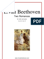 VIOLINO - PARTITURA - Beethoven - Romances