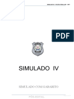 Simulado IV Com Gabarito - Polícia Penal 2021 - Bravo - Pos-Edital