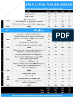 BBLS Example - Intermittent Fasting (Bulking) - 140 LBS - Metric