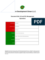 Petroleum Development Oman L.L.C.: Document Title: H Sandso Management Operations