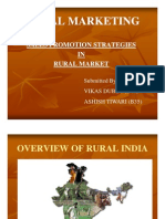 Sale Promotion Strategies in RURAL MARKETING by Vikas