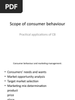 Scope of Consumer Behaviour