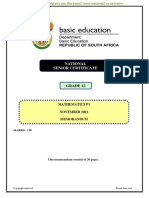 Mathematics P1 Nov 2012 Memo Eng