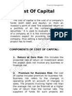 Cost of Capital