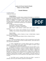 ETGE - Estado Moderno Elementos Da Teoria Geral Do Estado Dalmo de Abreu Dallari