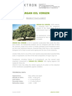 Argan Oil Virgin: Product Data Sheet