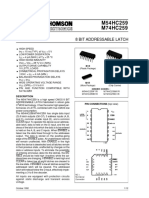 M54HC259 M74HC259: 8 Bit Addressable Latch