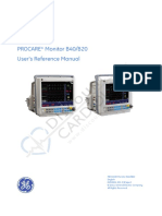 GE Healthcare ProCare B20-B40 Patient Monitor Manual Discount Cardiology