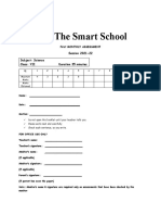 The Smart School: Session 2021-22 Subject: Science Class: VII Duration 35 Minutes