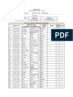 Class List: Room Number Location Schedule