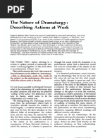 The Nature of Dramaturgy: Describing Actions at Work: Eugenio Barba