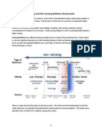 Ionizing and Non-Ionizing Radiation Study Guide