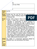 (Kinds of Agency) Case Citatio N: Date: Petitio Ners: Respo Ndents: Doctri Ne