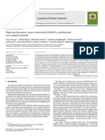 Journal of Power Sources: High-Performance, Nano-Structured Limnpo Synthesized Via A Polyol Method