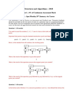 Data Structures and Algorithms - 2018