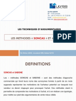 LES METHODES «SONCAS» ET «SABONE»