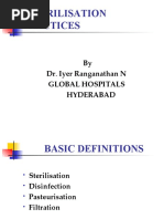 Sterilisation Practices: by Dr. Iyer Ranganathan N Global Hospitals Hyderabad