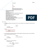 II. Statics and Strength of Materials: A=75 mm σ F