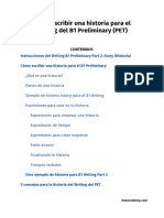 Cómo Escribir Una Historia para El Writing Del B1 Preliminary (PET)