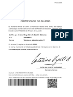 Certificado Alumno Regular