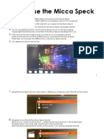 How To Use The Micca Speck