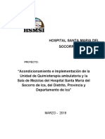 Hospital Santa Maria Del Socorro de Ica: MARZO - 2018