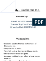 Case Study - Biopharma Inc.: Presented By