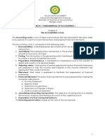 Bcfa 1: Fundamentals of Accounting 1