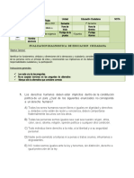 Evaluacion Diagnostica de Educacion Ciudadana III Medio A