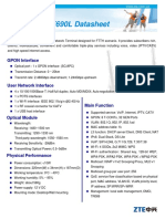 ZXHN F690L Datasheet: GPON Interface