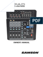 Blok Diagram Samson Mixpad124x