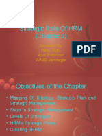 HRM - Role of Strategic HRM