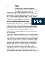 Delegated Legislation