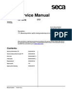 Service Manual: For Seca 777