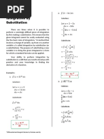 Integration by Substitution: Solution