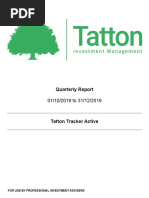 Tatton Tracker Active Quarterly Report Oct-Dec 19