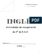 Inglés: Actividades de Recuperación de 2º de E.S.O