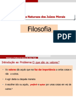 O Problema Da Natureza Dos Juízos Morais Alunos 1