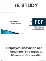 Employee Motivation and Retention Strategies at Microsoft Corporation