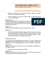 O CHAMADO DE ABRAÃO - Esboço Reduzido