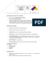 FICHA DE SEGURIDAD BM Desengrasante Industrial 