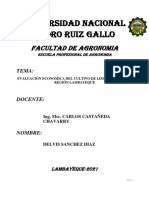 Evaluación Economica Del Cultivo de Limón Sutíl en La Región Lambayeque