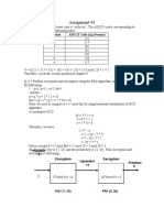 Assignment #3: Alphabet Asscii Code (A) Decimal