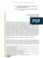 A Influência Da Construção de Papeis Sociais de Gênero Na