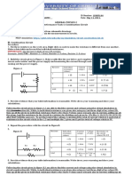 General Physics 2 Performance Task 1: Combination Circuit I. Objectives