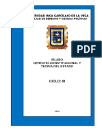 Derecho Constitucional y Teoría Del Estado