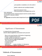 Measurements: (I) The Standard Used For Comparison Purposes Must Be Accurately Defined