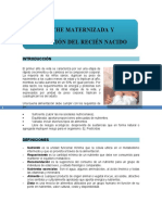 Leche Maternizada y Nutricion Del Neonato